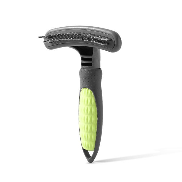 Pet Grooming Comb - Rustproof Shedding Brush for Cats & Dogs, Ergonomic Handle, ABS and Stainless Steel, Easy to Clean - Image 2