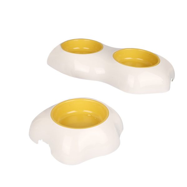 Egg-shaped Pet Bowl Drinking Water Single Bowl Double Bowl Dog Bowls Cute Pet Feeding Bowl Egg Yolk Shaped Food And Water Elevated Bowl Feeder - Image 10