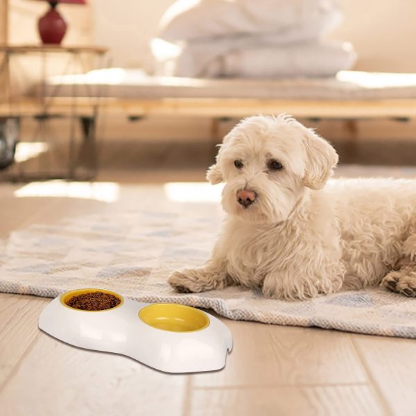 Egg-shaped Pet Bowl Drinking Water Single Bowl Double Bowl Dog Bowls Cute Pet Feeding Bowl Egg Yolk Shaped Food And Water Elevated Bowl Feeder - Image 5