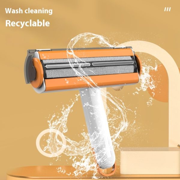 2 in 1 Pet Hair Removal Roller - Portable, Washable, Multifunctional Hair Removal Brush for Clothes, Furniture, White - Image 5