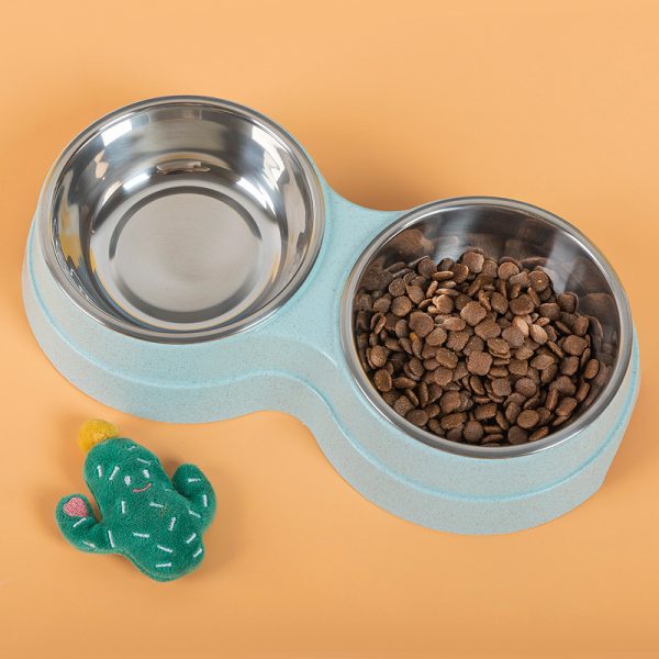 Double Pet Bowls Cat and Dog Food Water Feeder Stainless Steel Pet Drinking Dish Feeder Cat Puppy Feeding Supplies Small Dog Accessories - Image 8