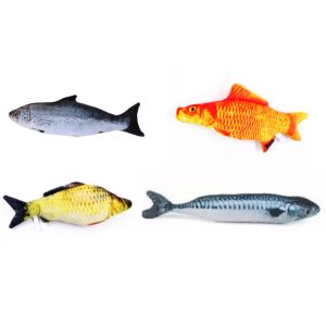 Catnip Fish Toys for Cat, Cat Fish Pillow, Cat Chew Toys, Pet Toy, Cat Pillow, Fish Toy, Teeth Cleaning, Interactive Plush Toys for Cat, Puppy, Dog