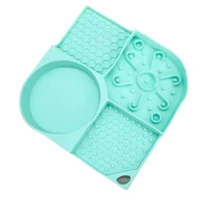 Licky Mats for Dog, Silicone Feeding Mat for Dog Cat, Slow Feeding Lick Mats with Suction Cup Boredom and Anxiety, Design with Slow Feeder Zone