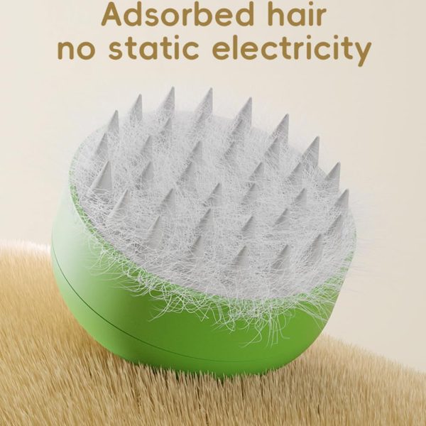 Rechargeable Cat Steam Brush - 3-in-1 Silicone Steamy Brush for Tangled & Loose Hair Removal, Pet Massage, and Cleaning for Cats & Dogs - Image 7