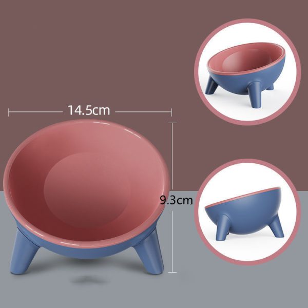 Bikuu Cat and Dog Bowl with Stand – 15° Tilt Design, Anti-Spill, Large Capacity, Food-Grade PET Material, Durable Pet Feeder - Image 5