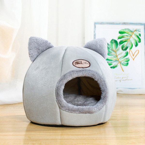 Winter Nest for Cats - Warm, Cold-Proof, Fully Enclosed Cat Sofa Bed, Large Size, Cozy Home Pet Bed for Indoor Cats (Copy) - Image 7