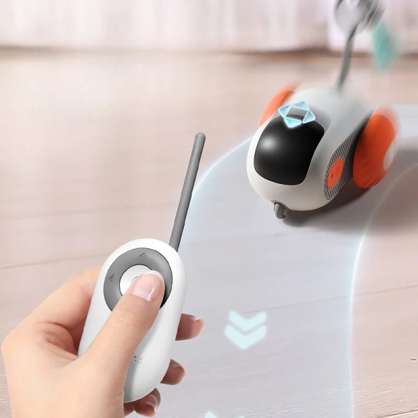 Remote Control Interactive Cat Car Toy USB Charging Chasing Automatic Self-moving, Remote Smart Control Car Interactive Cat Toy - Image 5