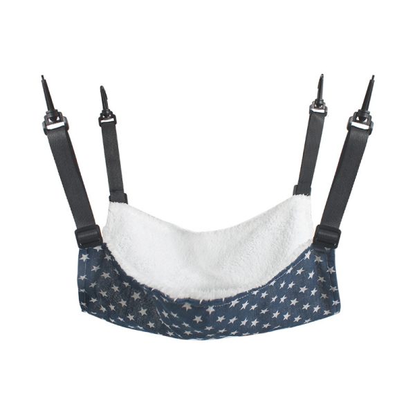 Lamb Fleece Cat Hanging Bed - Durable Winter Hammock for Cats & Kittens, Adjustable Straps, Soft Plush Lining, Multiple Sizes & Patterns - Image 4