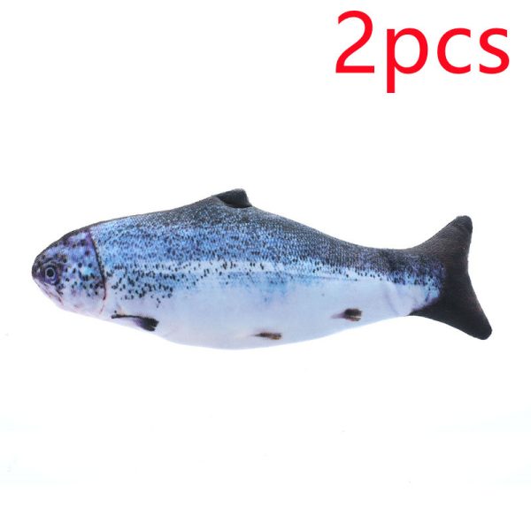 Simulation Electric Cat Fish Toy - Realistic Moving Fish with 3 Swing Modes, Plush & Catnip-Friendly, 30cm - Image 8