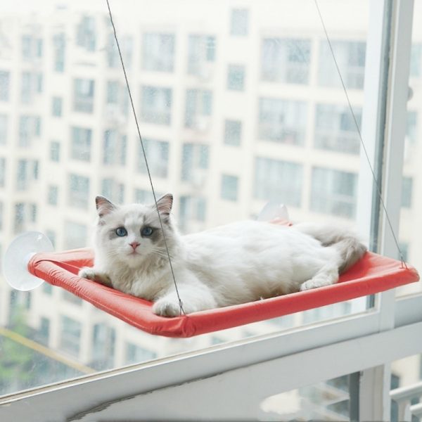 Hanging Cat Window Hammock – Cat Bed with Oxford Fabric, Easy Install & Strong Suction Cups - Image 2