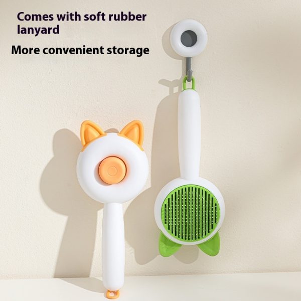 Self-Cleaning Pet Hair Remover Brush for Cats & Dogs - Grooming, Dematting, and Massage Comb - Image 9