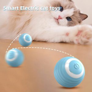 Cat Interactive Ball Toy - Automatic Rolling Smart Cat & Dog Toy, Durable ABS Material, Quiet Play, Bite-Resistant, Indoor Pet Game