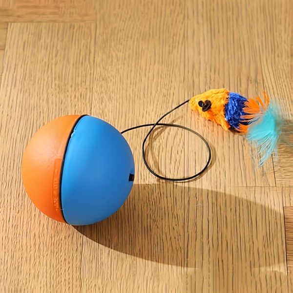 Interactive Cat Toy Ball with Plush Mouse, Fun Exercise Toy for Cats - Image 6