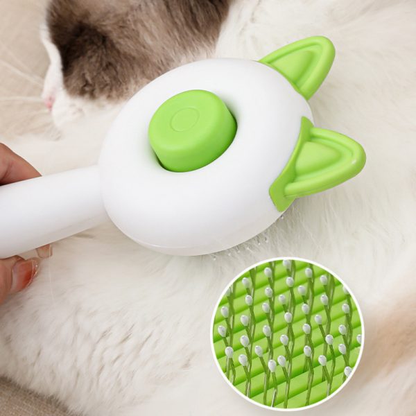 Self-Cleaning Pet Hair Remover Brush for Cats & Dogs - Grooming, Dematting, and Massage Comb - Image 4