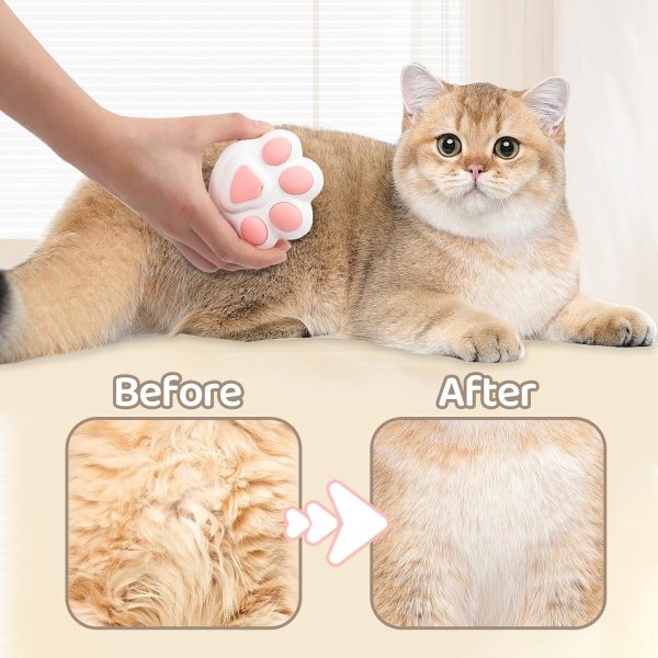 Testek 4-in-1 Steamy Cat Brush, Steam Cat Brush for Tangled & Loose Hair Removal, Pet Massage, and Cleaning with UV Light, Grooming Tool for Cats & Dogs - Image 6