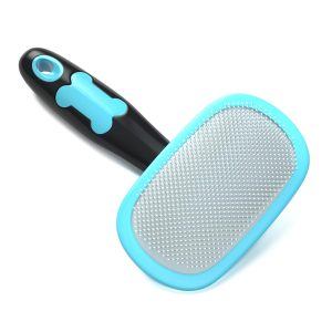Glendan Cat and Dog Slicker Brush, Gently Cleaning Pin Brush for Shedding Dog Hair Brush for Small Dogs Puppy Yorkie Poodle Rabbits Cats