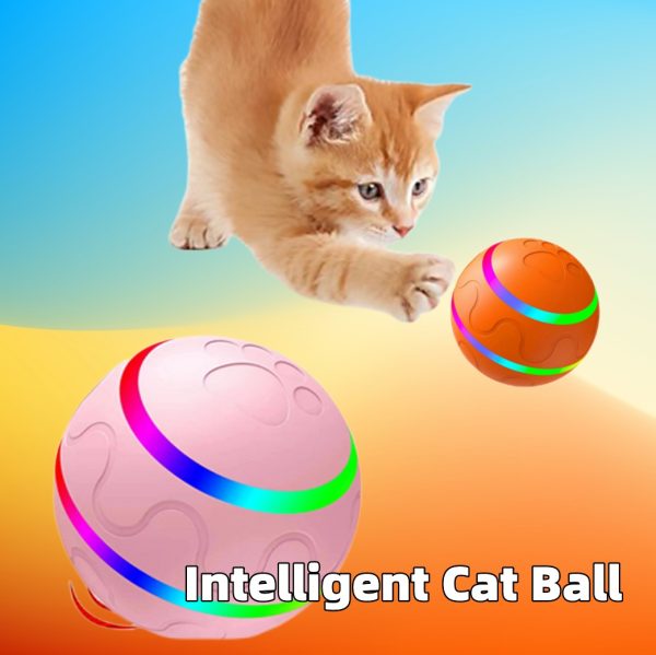 Cat Wicked Ball Toy - Automatic Self-Rotating USB Cat Toy, Interactive Pet Ball with Random Movement, Durable & Safe for Cats - Image 4