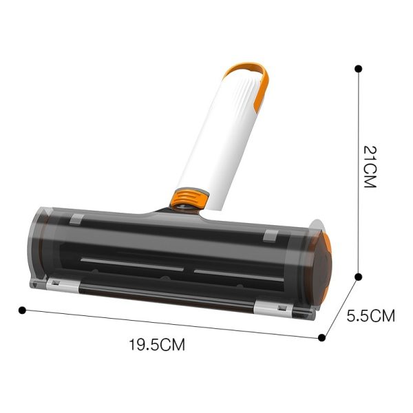 2 in 1 Pet Hair Removal Roller - Portable, Washable, Multifunctional Hair Removal Brush for Clothes, Furniture, White - Image 9