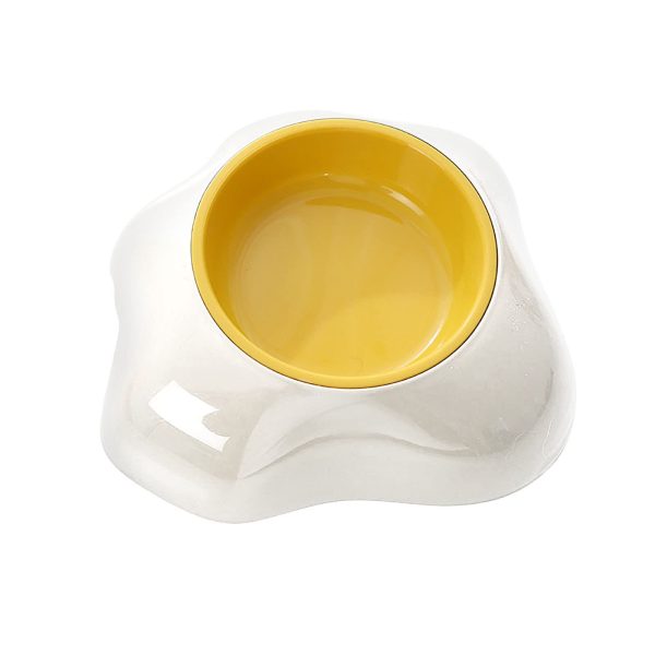Egg-shaped Pet Bowl Drinking Water Single Bowl Double Bowl Dog Bowls Cute Pet Feeding Bowl Egg Yolk Shaped Food And Water Elevated Bowl Feeder - Image 3