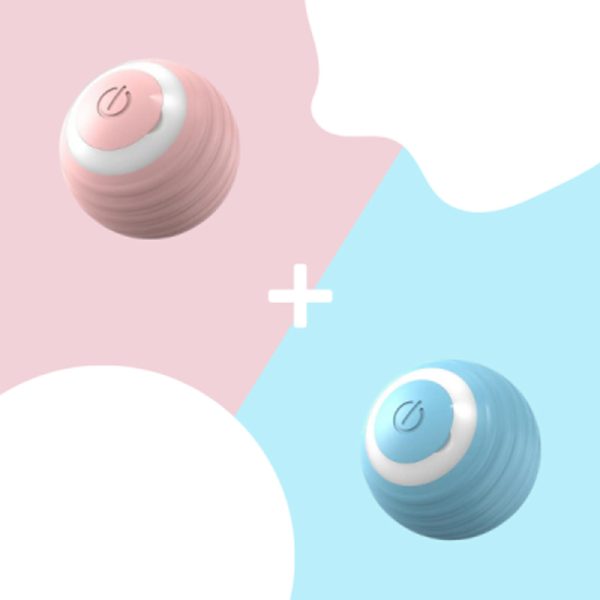 Automatic Moving Bouncing Rolling Cat Ball, Smart Cat Toy Ball Self-Moving Kitten Toy For Indoor Cat Kitten