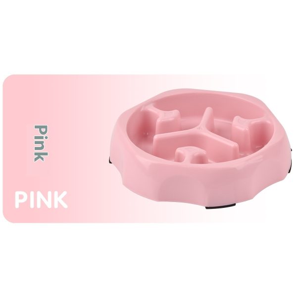 Round Shape Slow Feeding Pet Bowl, Anti-Gulping Dog & Cat Food Dish - Image 8