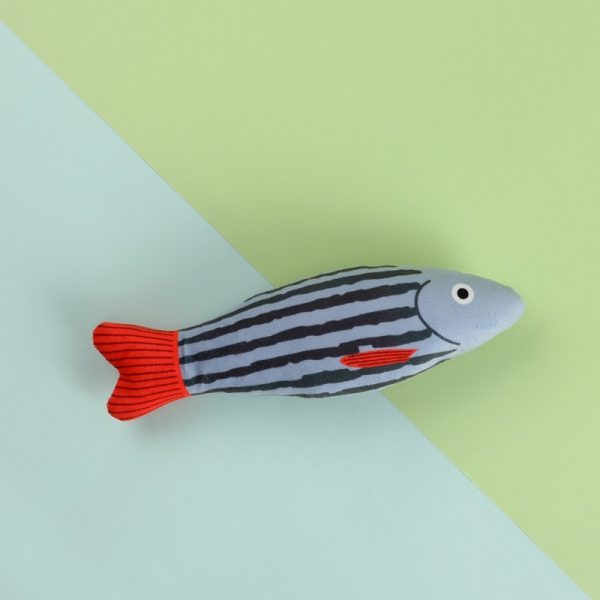 Maiiu Chewing Stuffed Catnip Cat Pillow Toy Simulation Fish Fish Cat Toys - Image 4
