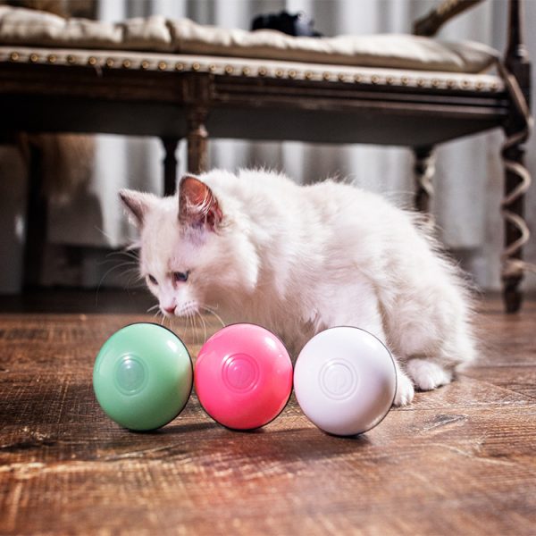 Laser Cat Toy USB Rechargeable, Automatic Sounding Interactive Pet Toy with 45 Min Timer, Plastic Material, Indoor Use - Image 3