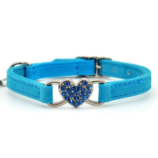 CHUKCHI Puppy Collars Jewelry Accessories, Dog Collar Dog Bow Tie Adjustable Heart Dog Collars Holiday Collars for Large Medium Small Dogs, Small Puppy Collar, Cat Bell Collar - Image 6