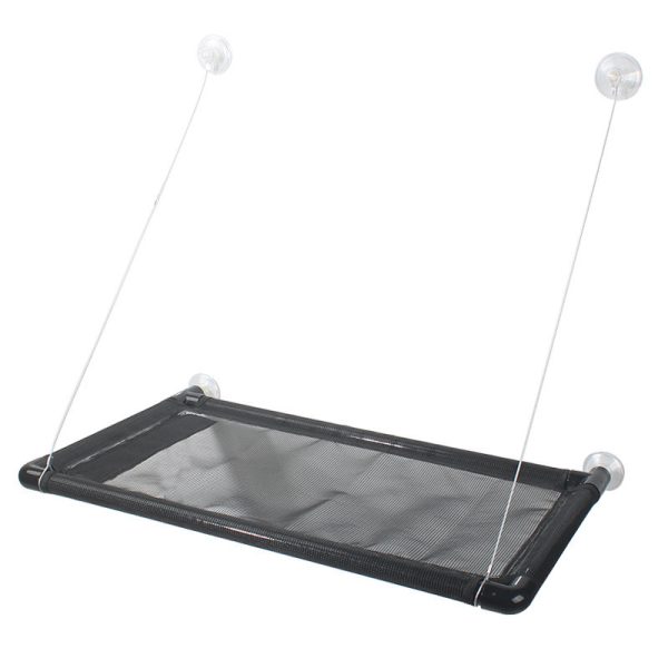 Cat Window Hammock with New Suction Cup Splicing - Durable PVC Mesh, Flannel, Sandwich Cloth Options, Strong Suction, Easy Install - Image 2