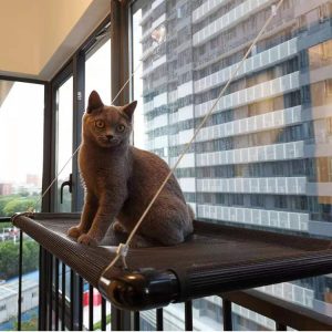 Cat Window Hammock with New Suction Cup Splicing - Durable PVC Mesh, Flannel, Sandwich Cloth Options, Strong Suction, Easy Install