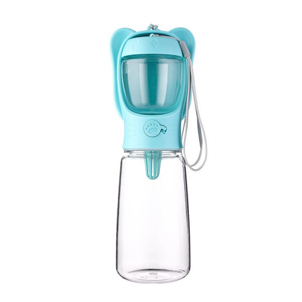 MYOWELL 2 In 1 Portable Dog Water Bottle - Leak Proof Dog Water Bottle with Food Container, Travel Water Dispenser 12oz+6oz for Pets, for Walking, Hiking, and Outdoor Use - Image 4
