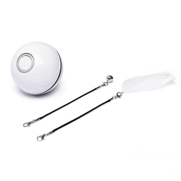 Pet Cat Toy Led Light Free Ball USB Charging, Smart Funny Cat Toy, Automatic Rolling Ball Motorized Entertainment for Pets, Automatic Electronic Shake - Image 3