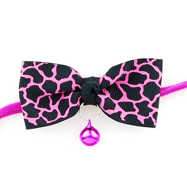 Adjustable Pet Bow Tie for Dogs and Cats, Polyester Bow with Copper Bell and, Neck Strap Fits Up to 22 Inches - Image 5