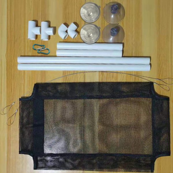 Cat Hammock Nest Hanging Bed for Window | PVC Mesh Cloth, Steel Wire Rope, Suction Cup | Small Pet Nest Holds up to 17.5kg - Image 4
