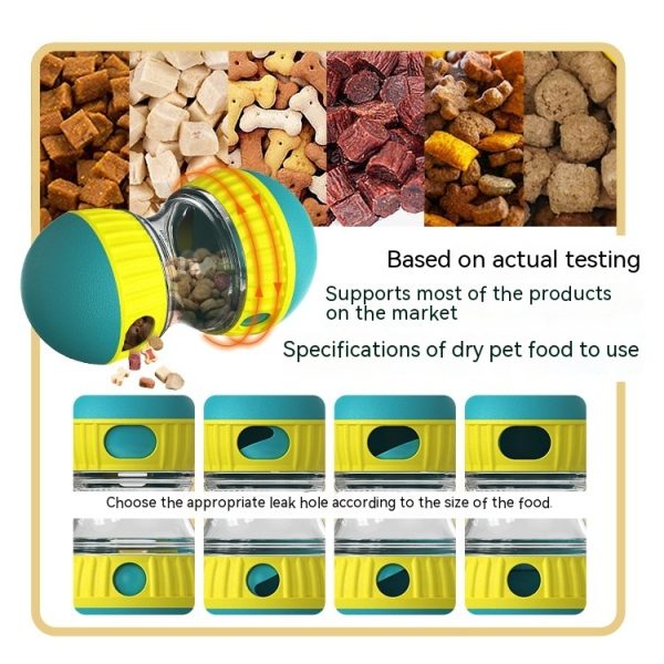 COSOWO Dog Treat Dispensing Toys, Pet Puzzle Toy Treat Ball Dog Treat Dispenser Toy Ball Interactive Cat Adjustable Food Dispensing for Mental Enrichment - Image 5