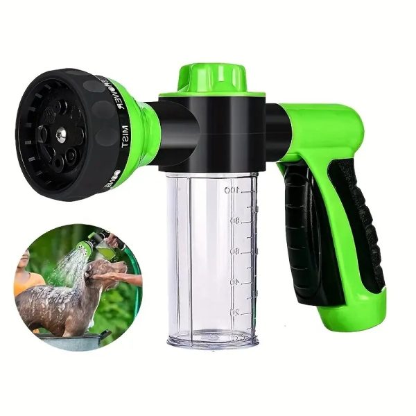Soap Dispensing Pet Wash Sprayer Nozzle and NASTY CRITTER! by Girl With The Dogs - Everyday Deep Cleaning Dog Shampo 16 oz