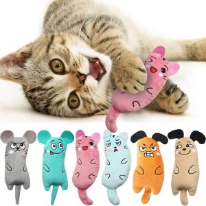 Catnip Toy for Cats, Bite Resistant Catnip Toys, Cat Chew Toys, Indoor Cat Interactive Kick Toys, Promote Cat Exercise