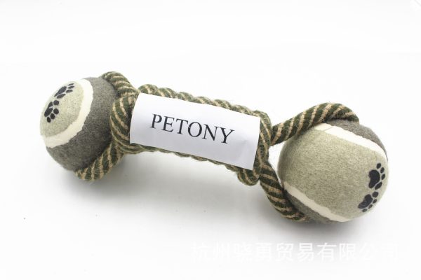 Cotton Rope Dog Toy Dumbbell Shape – Durable Knot Chew Toy for Dogs, Bite-Resistant Teeth Cleaner, Interactive Pet Toy for Small to Large Breeds - Image 3