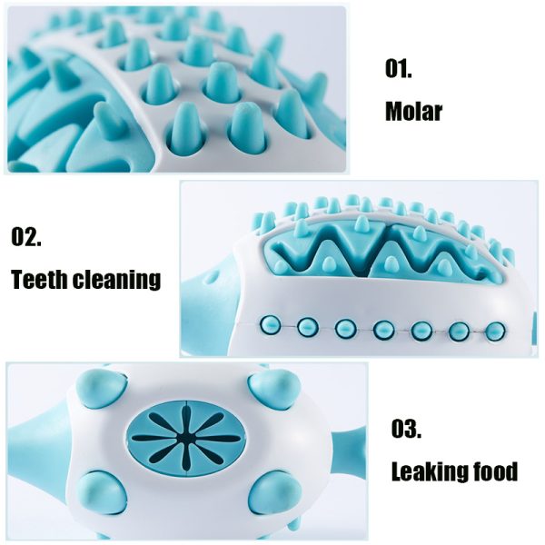 Dog Treat Dispensing Toy, Teeth Grinding Cleaning Bite Resistant Dog Food Dispensing Toy, Hedgehog Shape Puppy Treat Puzzle Reduce Boredom and Anxiety Relief Toy for Small, Medium - Image 6