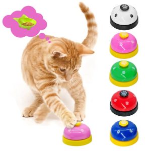 Pet Training Bell, 1 Pack Call Bell for Dog or Cat, 2.83 Inch Diameter with Metal Construction, White