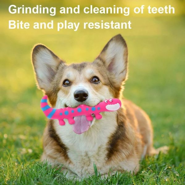 Angoily Pet Latex Toys, Lizard Dog Toys Squeaky Toy, Small Dog Toys, Interactive Dog Toys Pet Molar Toys Fetch Dog Toy Lizards Squeaky Toys for Small Dogs Animal Plush Toy - Image 4