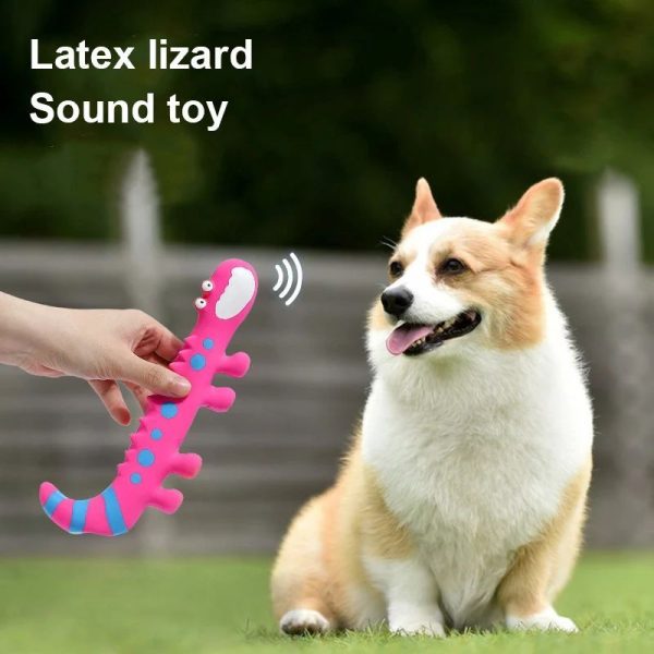 Angoily Pet Latex Toys, Lizard Dog Toys Squeaky Toy, Small Dog Toys, Interactive Dog Toys Pet Molar Toys Fetch Dog Toy Lizards Squeaky Toys for Small Dogs Animal Plush Toy - Image 5