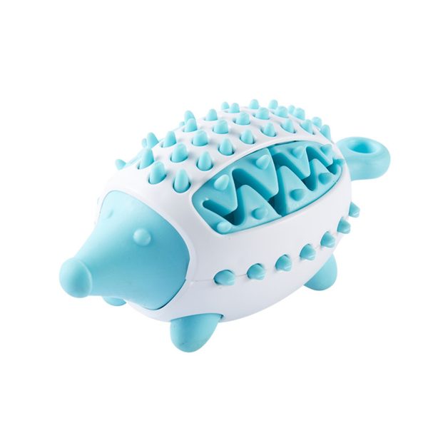 Dog Treat Dispensing Toy, Teeth Grinding Cleaning Bite Resistant Dog Food Dispensing Toy, Hedgehog Shape Puppy Treat Puzzle Reduce Boredom and Anxiety Relief Toy for Small, Medium - Image 5