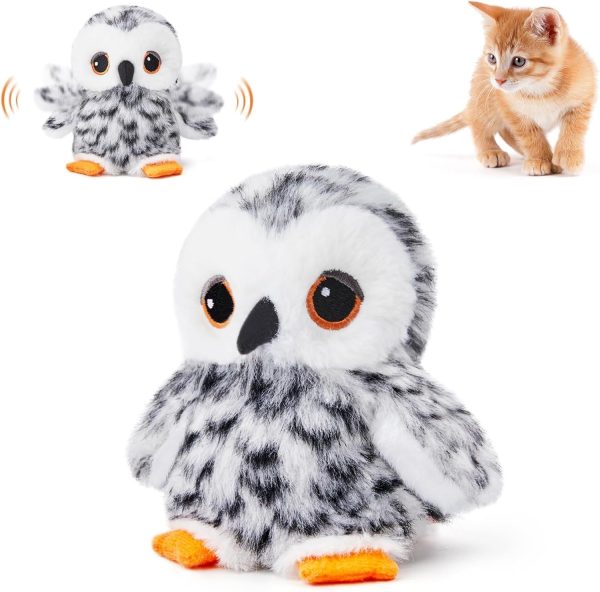AIPERRO Flapping Cardinal Cat Toys, Interactive Cat Exercise Toy with Lifelike Bird Chirp, USB Rechargeable Automatic Cat Kicker Catnip Toys for Bored Indoor Adult Cats Kittens - Image 3