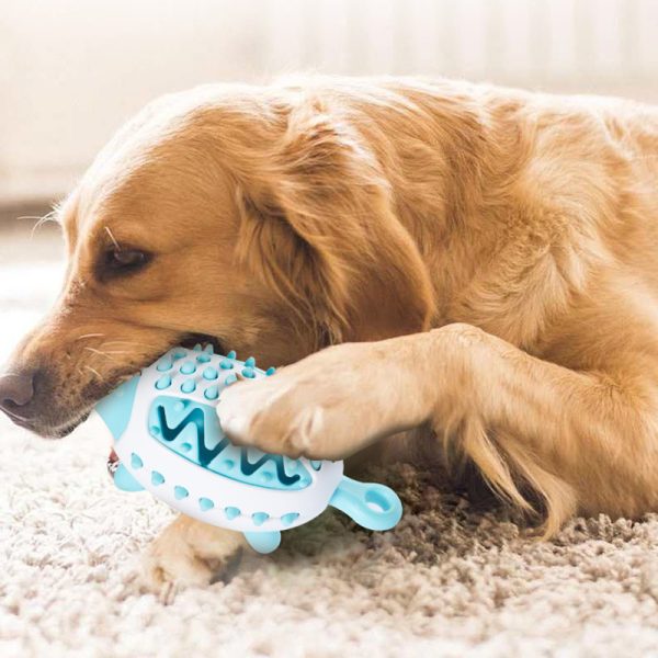 Dog Treat Dispensing Toy, Teeth Grinding Cleaning Bite Resistant Dog Food Dispensing Toy, Hedgehog Shape Puppy Treat Puzzle Reduce Boredom and Anxiety Relief Toy for Small, Medium - Image 2
