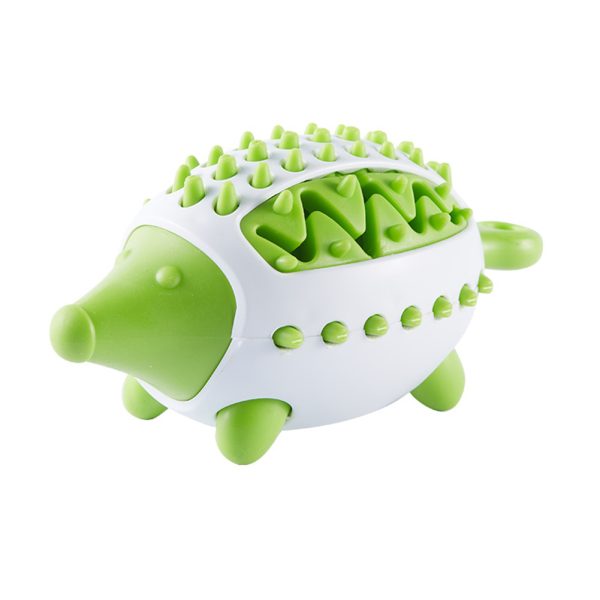 Dog Treat Dispensing Toy, Teeth Grinding Cleaning Bite Resistant Dog Food Dispensing Toy, Hedgehog Shape Puppy Treat Puzzle Reduce Boredom and Anxiety Relief Toy for Small, Medium - Image 3