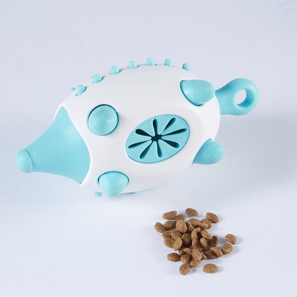 Dog Treat Dispensing Toy, Teeth Grinding Cleaning Bite Resistant Dog Food Dispensing Toy, Hedgehog Shape Puppy Treat Puzzle Reduce Boredom and Anxiety Relief Toy for Small, Medium - Image 10