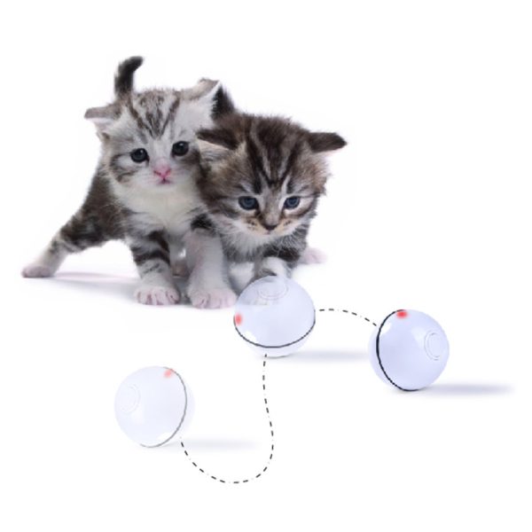 Laser Cat Toy USB Rechargeable, Automatic Sounding Interactive Pet Toy with 45 Min Timer, Plastic Material, Indoor Use - Image 5
