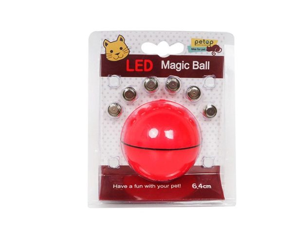 Pet Cat Toy Led Light Free Ball USB Charging, Smart Funny Cat Toy, Automatic Rolling Ball Motorized Entertainment for Pets, Automatic Electronic Shake - Image 4