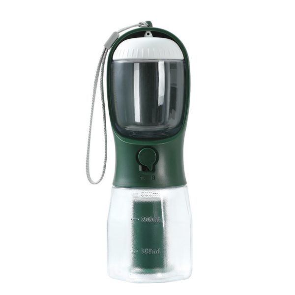 Dog Water Cup Drinking Food Garbage Bag Three-in-one Portable Small Multi-Functional Pet Cups Pets Supplies (Turquoise) - Image 8